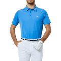 GoPlayer Men's Lightweight Super Elastic Short Sleeve Top (Color Blue)
