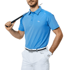 GoPlayer Men's Lightweight Super Elastic Short Sleeve Top (Color Blue)