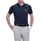 GoPlayer男彈性透氣短袖上衣(黑)