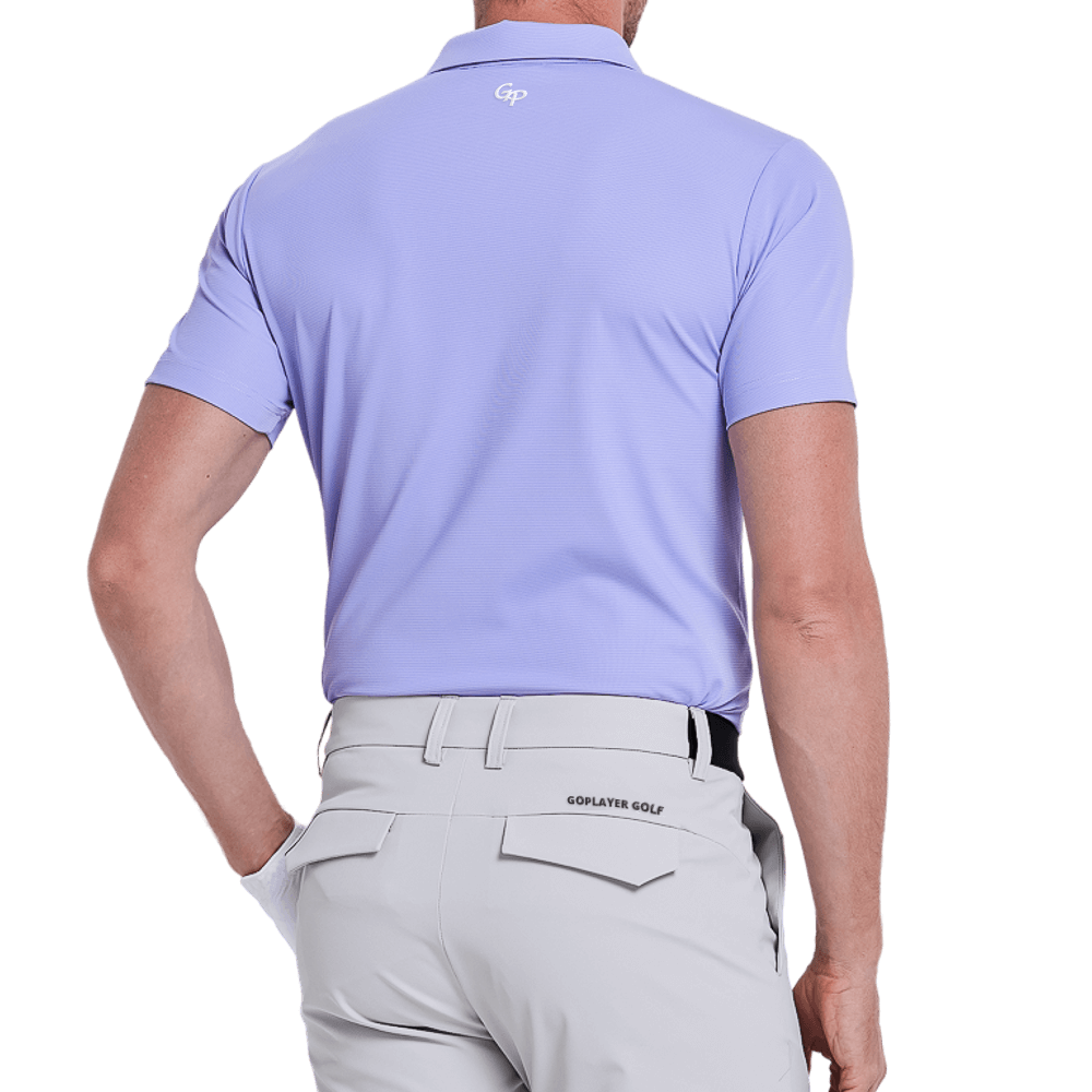 GoPlayer男輕薄透氣短袖上衣(紫)