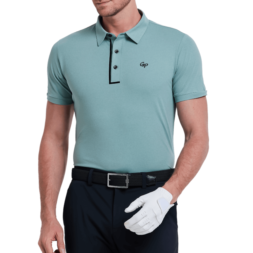 GoPlayer男輕薄透氣短袖上衣(綠)