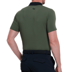 GoPlayer男輕薄透氣短袖上衣(軍綠)