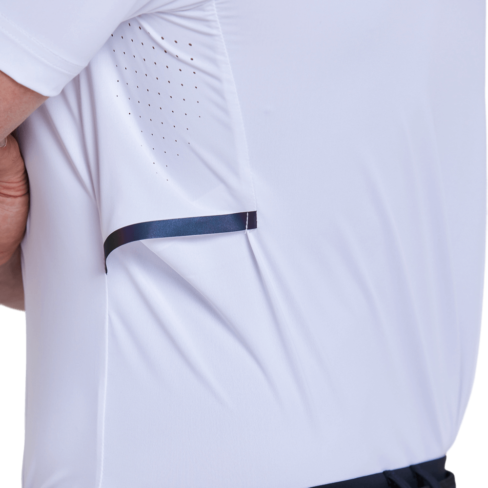 GoPlayer男涼感透氣短袖(白)