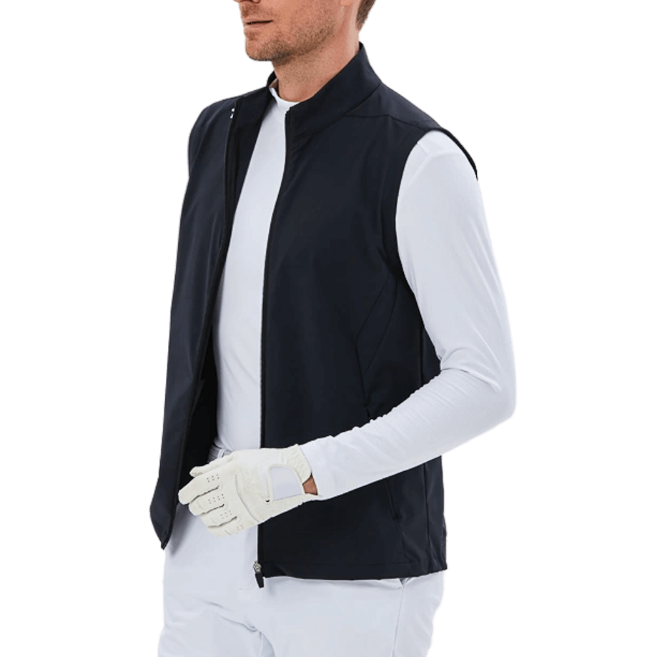 GoPlayer男高爾夫防潑水運動背心(黑)