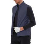 GoPlayer男高爾夫防潑水運動背心(深藍)