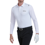 GoPlayer男翻領速乾防曬袖套衣(白)