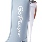 GoPlayer exquisite leather half gun bag (light blue)