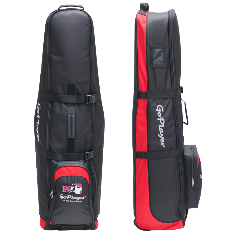 GoPlayer有輪旅行航空包(黑紅)