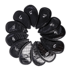 GoPlayer 高爾夫PU數字鐵桿套組(鰐魚皮黑)