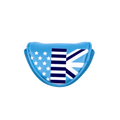GoPlayer Putter Cover Small C Western Flag (Light Blue)