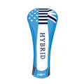 GoPlayer Iron Wooden Pole Set Western Flag (Light Blue)