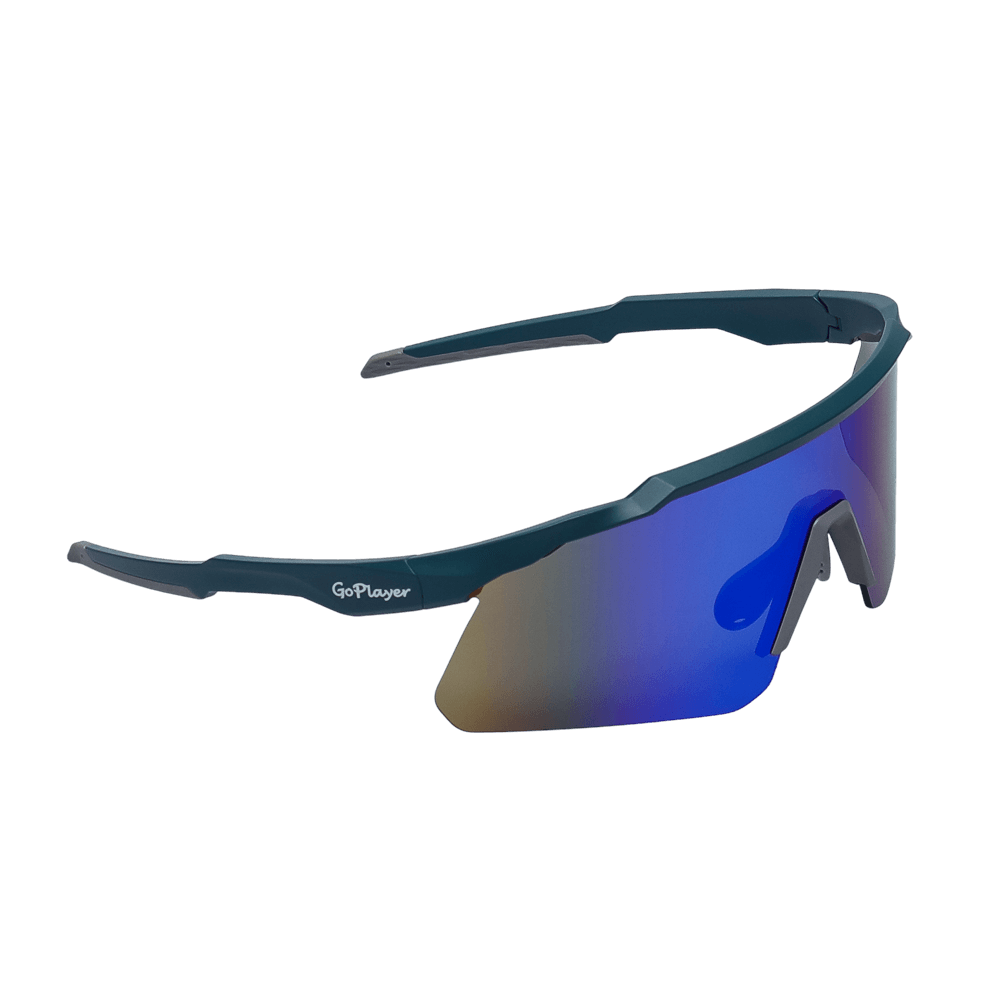 GoPlayer運動太陽眼鏡(藍框鍍綠片)