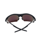 GoPlayer輕量太陽眼鏡(砂黑框鍍白藍片)