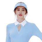 GoPlayer Women's Ribbon Hollow Hat (Pink Blue)