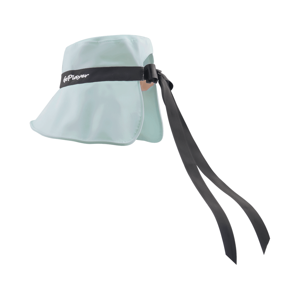 GoPlayer女大帽簷摺叠遮陽帽(淺綠)