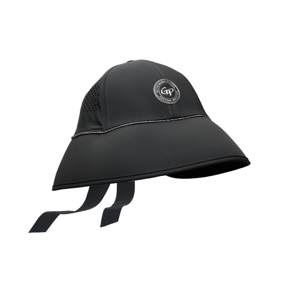 GoPlayer女寬簷高爾夫球帽(黑)