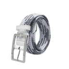 GoPlayer男高爾夫鬆緊皮帶(白灰)