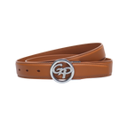 GoPlayer女頭層牛皮皮帶(土黃)