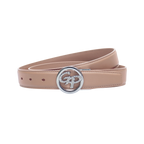 GoPlayer女頭層牛皮皮帶(粉紅)