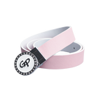 GoPlayer女轉頭雙面用皮帶(28mm白粉)