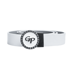 GoPlayer女轉頭雙面用皮帶(白銀)