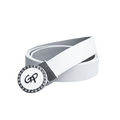 GoPlayer女轉頭雙面用皮帶(白銀)