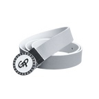 GoPlayer女轉頭雙面用皮帶(白銀)