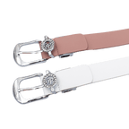 GoPlayer女馬蹄扣高爾夫皮帶(暗粉)