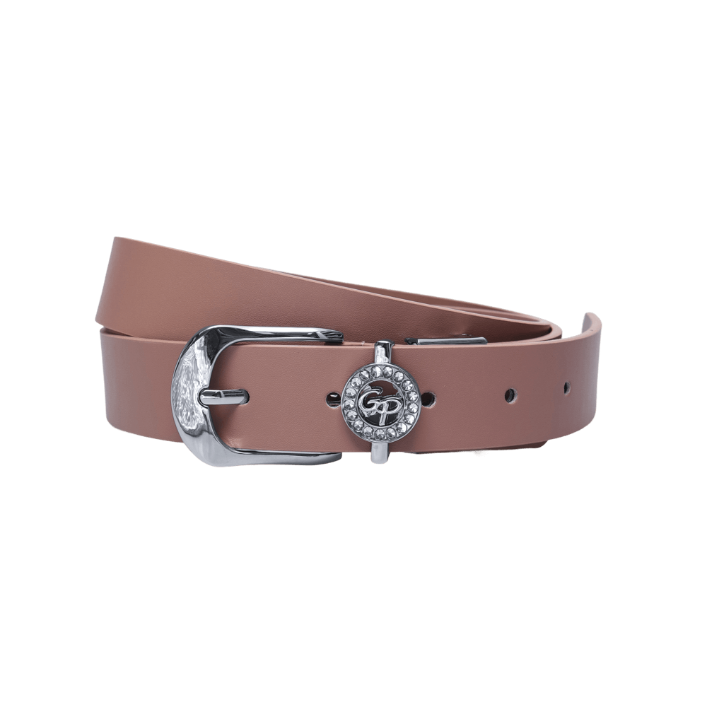 GoPlayer女馬蹄扣高爾夫皮帶(暗粉)