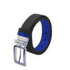 GP35mm 両面バックルベルト（ブラック/サファイアブルー）
