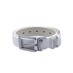 GoPlayer 35mm雙面扣皮帶(白/米)