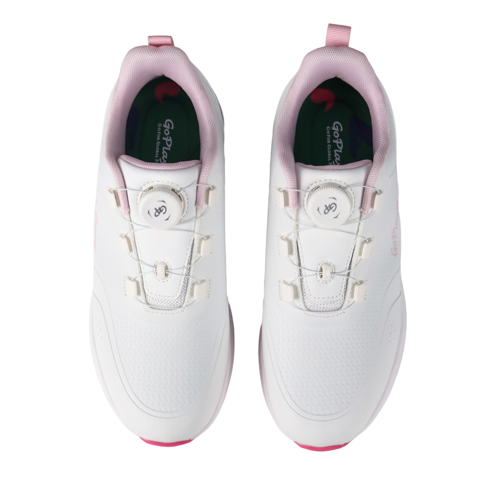 GoPlayer EliteLinks 高爾夫瞬穿女鞋(白粉紅)