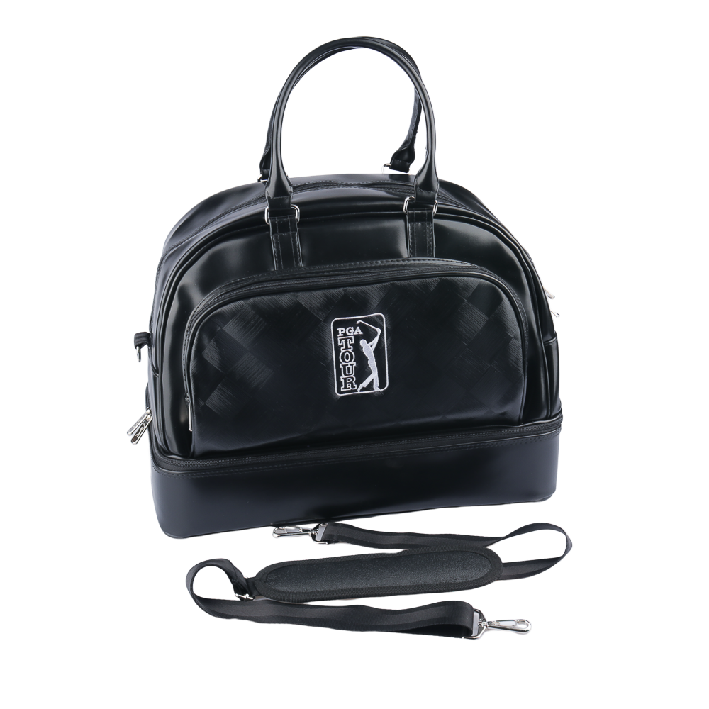 PGA TOUR 雙層衣物袋(全黑)
