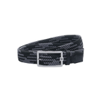 GoPlayer男高爾夫鬆緊皮帶(黑灰)