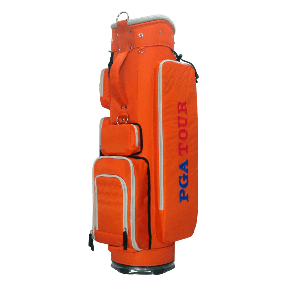 PGAツアー 9インチ トレンディ ソフトファブリック ローラーバッグ (オレンジ)