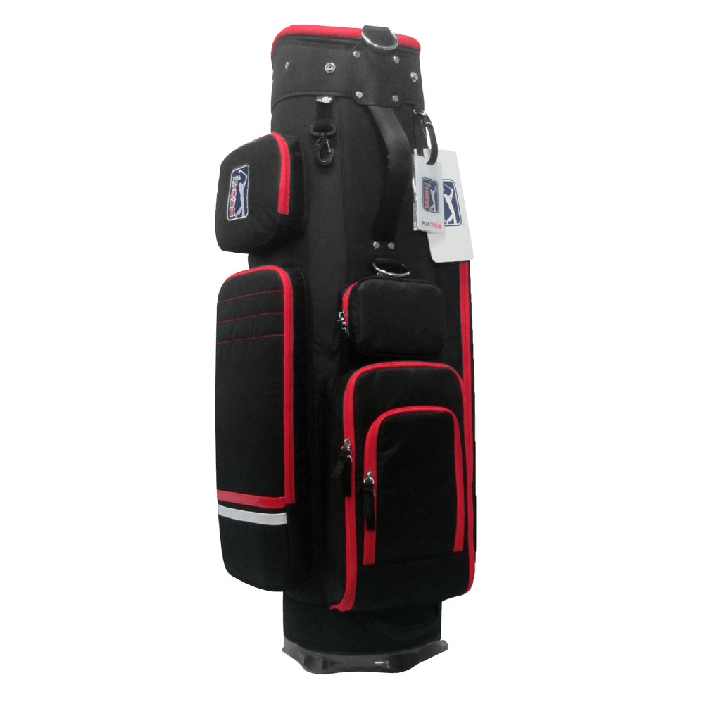 PGAツアー 9インチ トレンディ ソフトファブリック ローラーバッグ (ブラック)