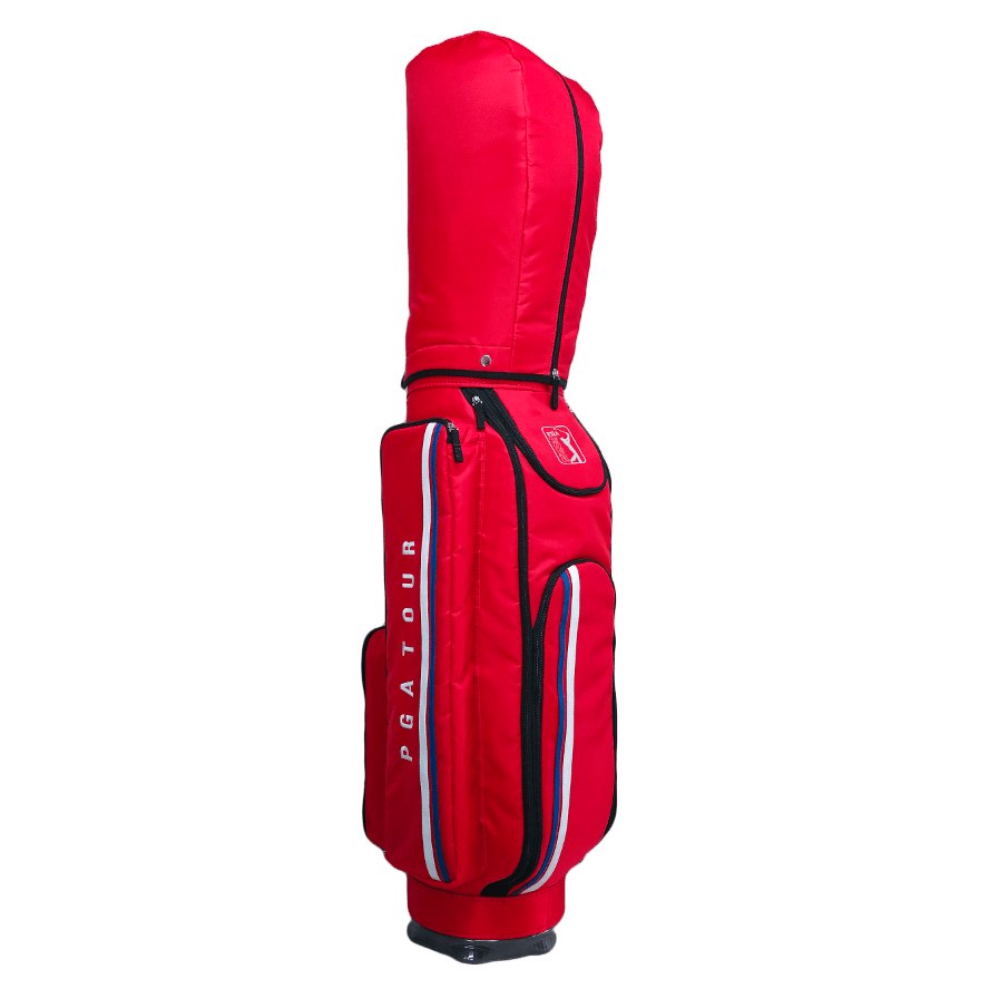 PGA TOUR 9" Exquisite Tote Roller Bag (Red and Black)