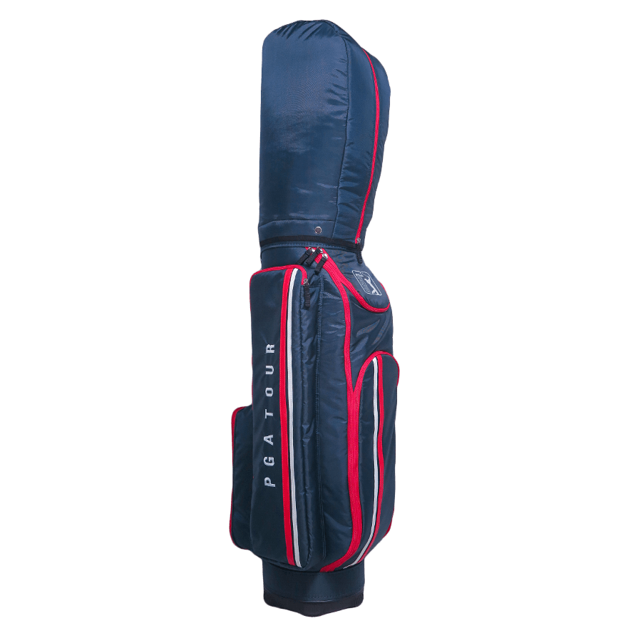 PGA TOUR 9" Exquisite Roller Bag (Navy Blue and Red)