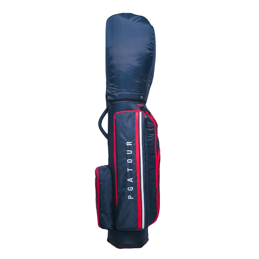 PGA TOUR 9" Exquisite Roller Bag (Navy Blue and Red)