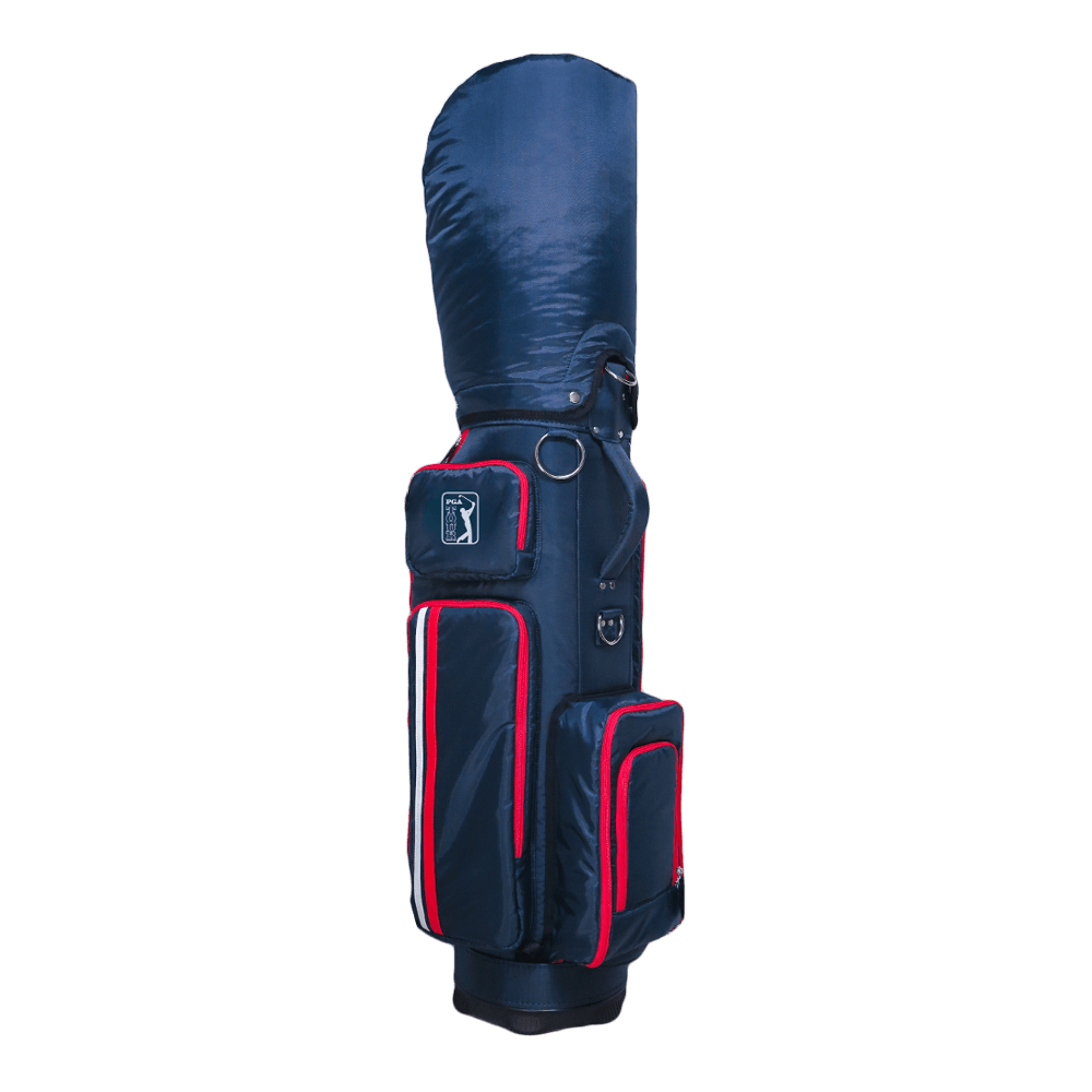 PGA TOUR 9" Exquisite Roller Bag (Navy Blue and Red)