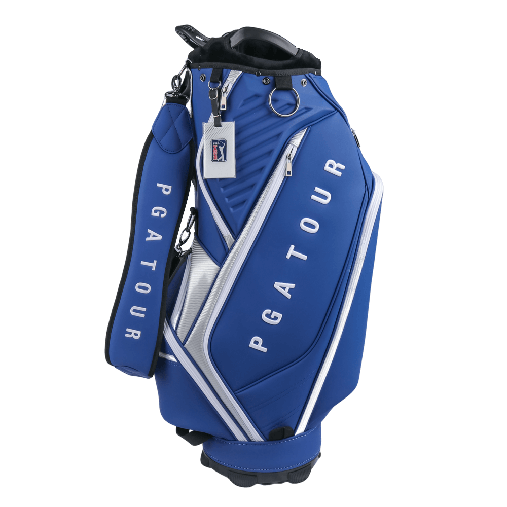 【福利品】PGA TOUR 5孔磨砂皮革桿袋(藏青)