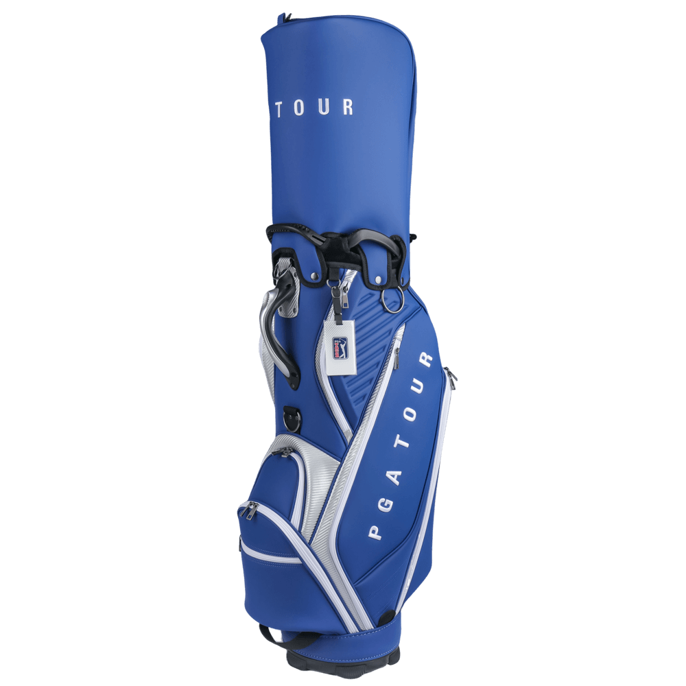 【福利品】PGA TOUR 5孔磨砂皮革桿袋(藏青)