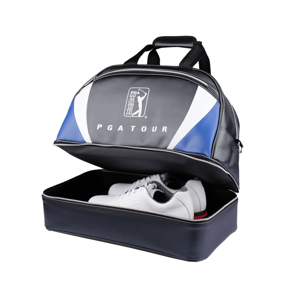 PGA TOUR 雙層衣物袋(黑絲印)