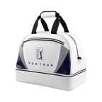 PGA TOUR 雙層衣物袋(白配銀藍)