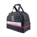 PGA TOUR精緻布雙層衣物袋(黑配白紅)