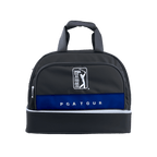 PGA TOUR精緻布雙層衣物袋(黑配藍白)