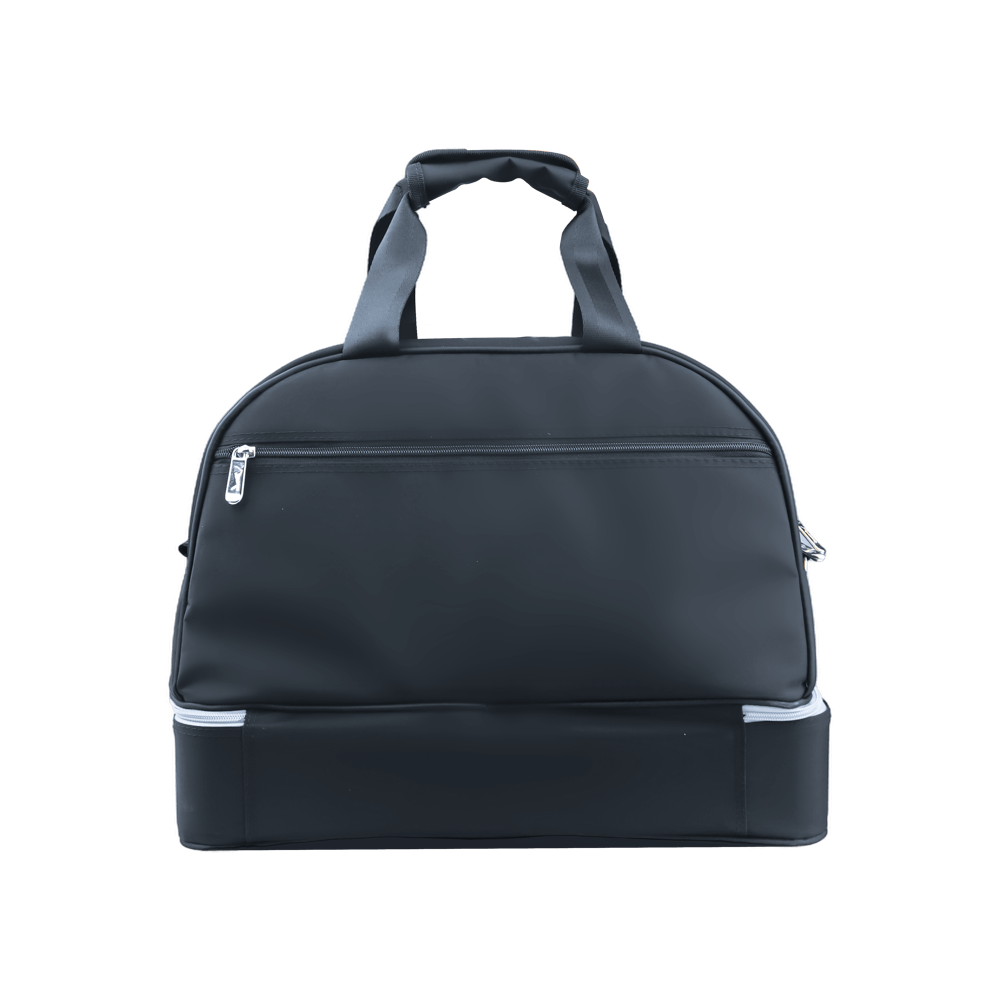 PGA TOUR精緻布雙層衣物袋(黑配藍白)