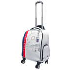 【福利品】PGA TOUR拉桿四向輪衣物袋(白)