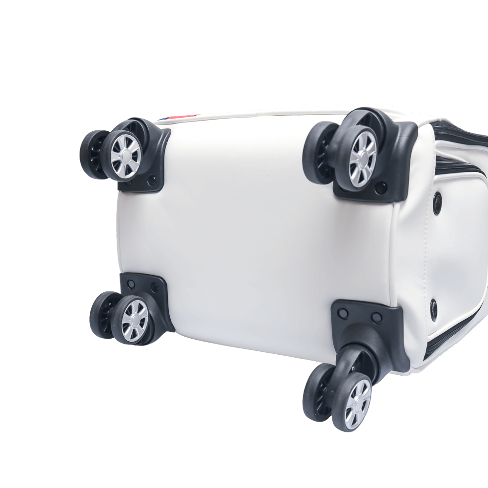 【福利品】PGA TOUR拉桿四向輪衣物袋(白)