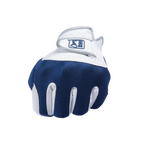 PGA TOUR男高爾夫彈性布防滑手套(白深藍)